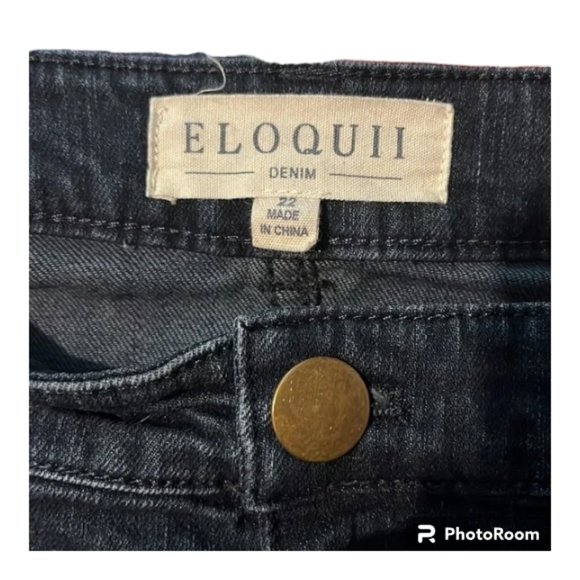Eloquii Dark Wash Bootcut Denim Jeans - Picture 11 of 13